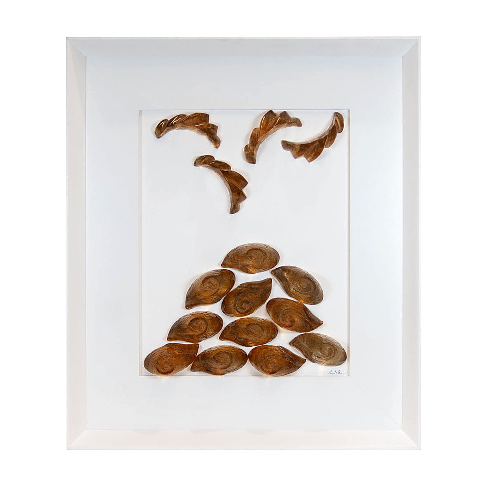 Rena Nera, Vesuvio Terra mia - picture with resin sculptures with Italian handcrafted frame