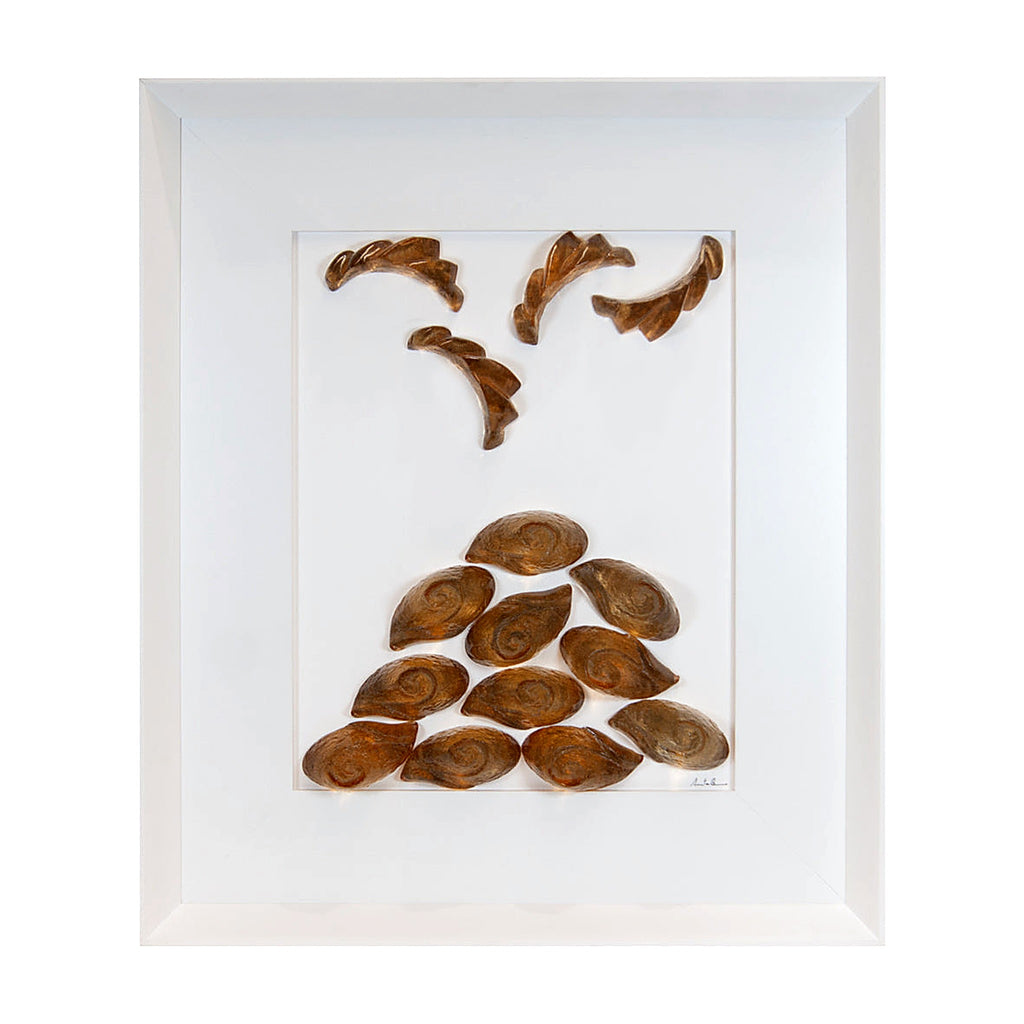 Rena Nera, Vesuvio Terra mia - picture with resin sculptures with Italian handcrafted frame