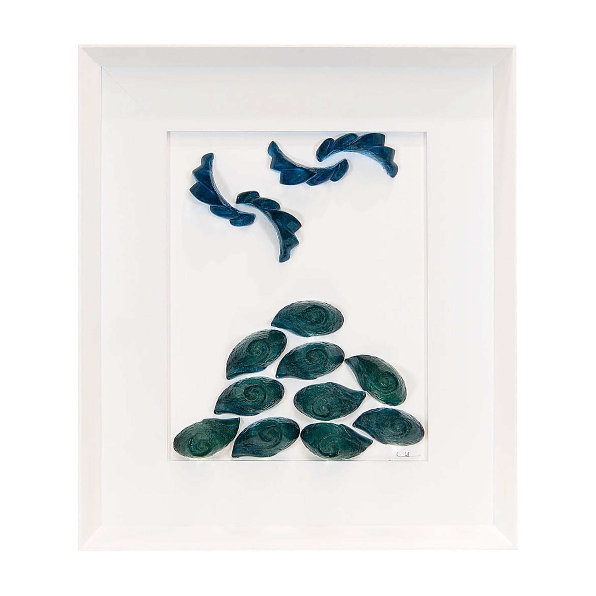 Rena Nera, Vesuvio Terra mia - picture with resin sculptures with Italian handcrafted frame