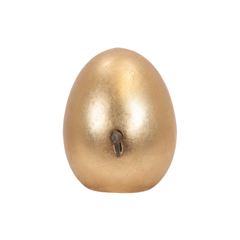 Egg of Virgil, the secrets of Naples - Sculpture in fire-glazed terracotta and iron key