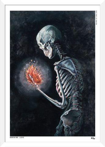 Burning Love - poster su carta per stampa Fine Art