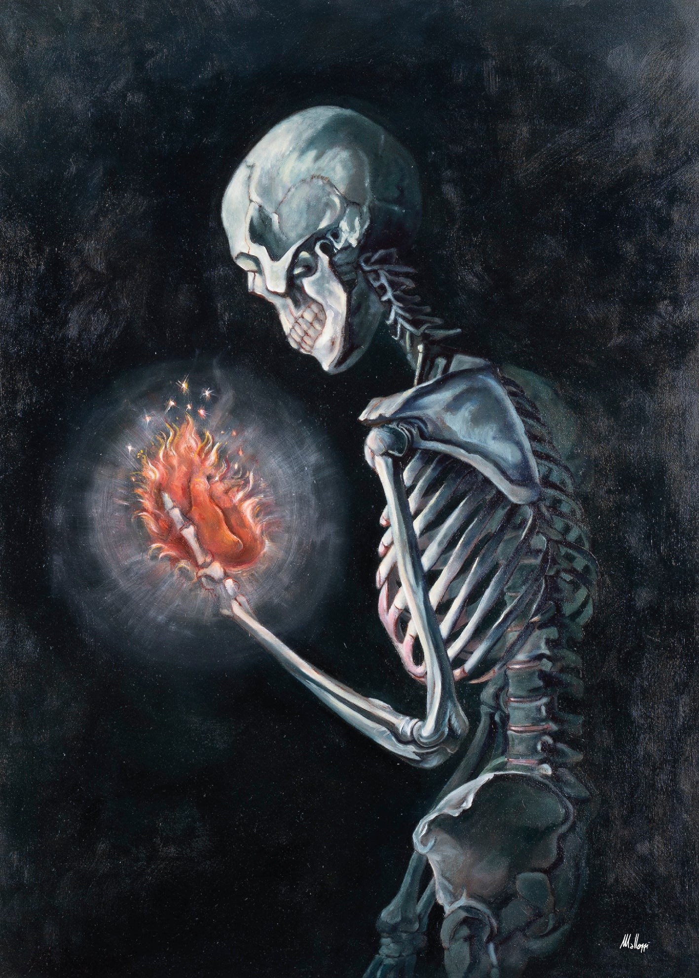 Burning Love - stampa su tela in alta risoluzione