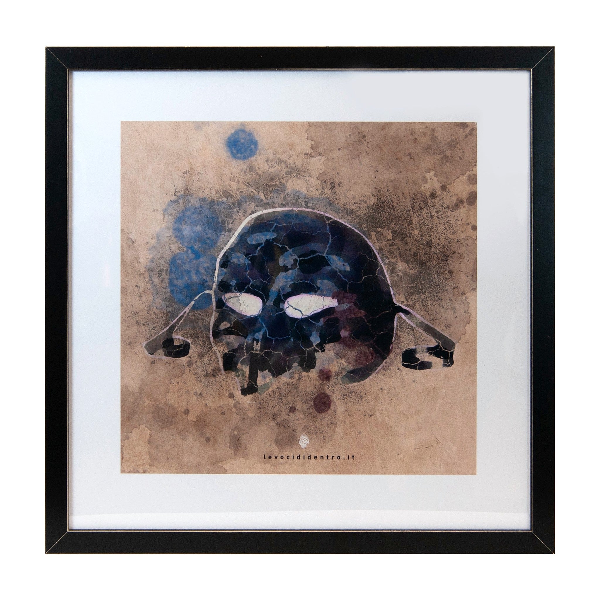 See Naples and then die - author's graphics on the symbols of Naples with an Italian handcrafted frame
