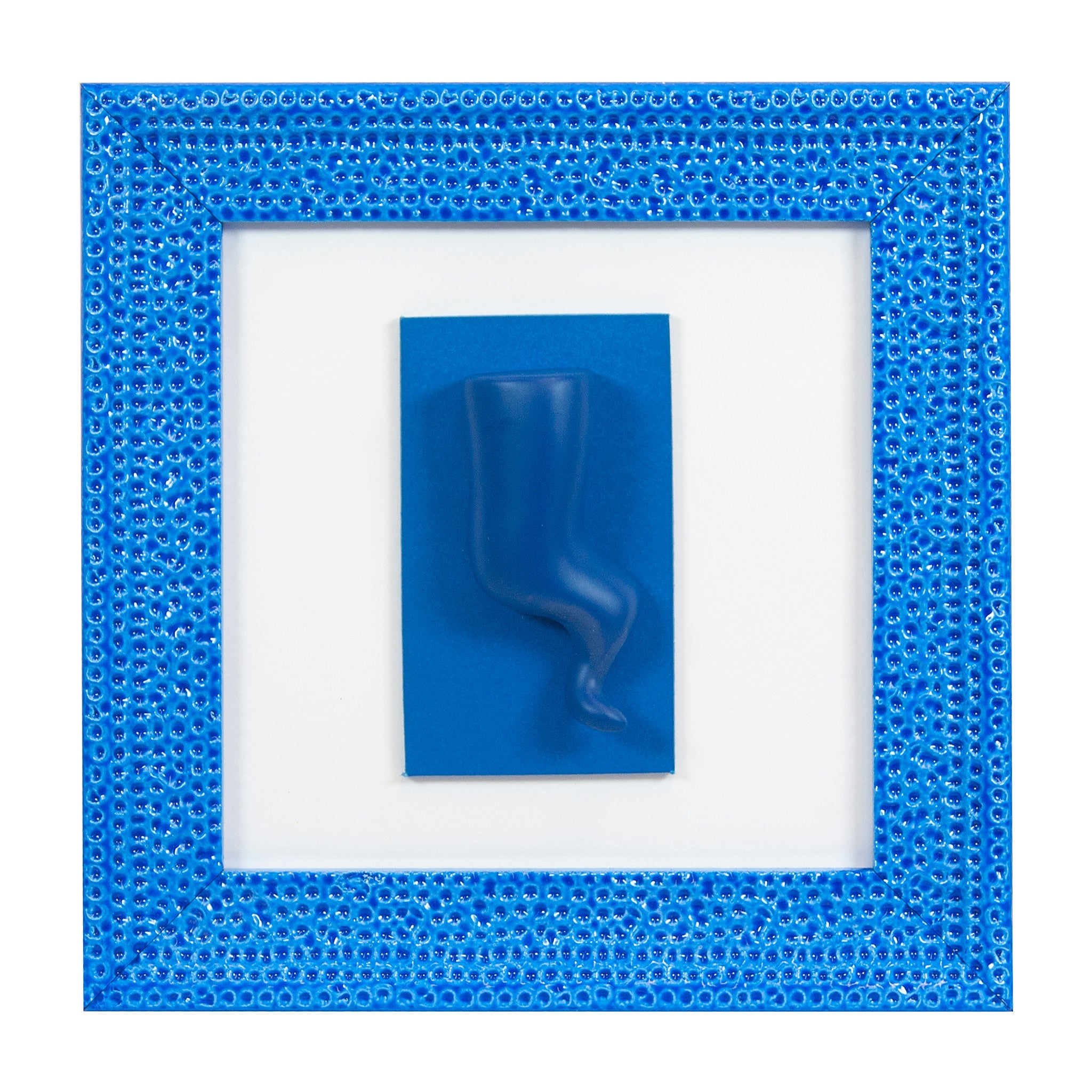 Quadro Corno Monocrome Blu 19x19