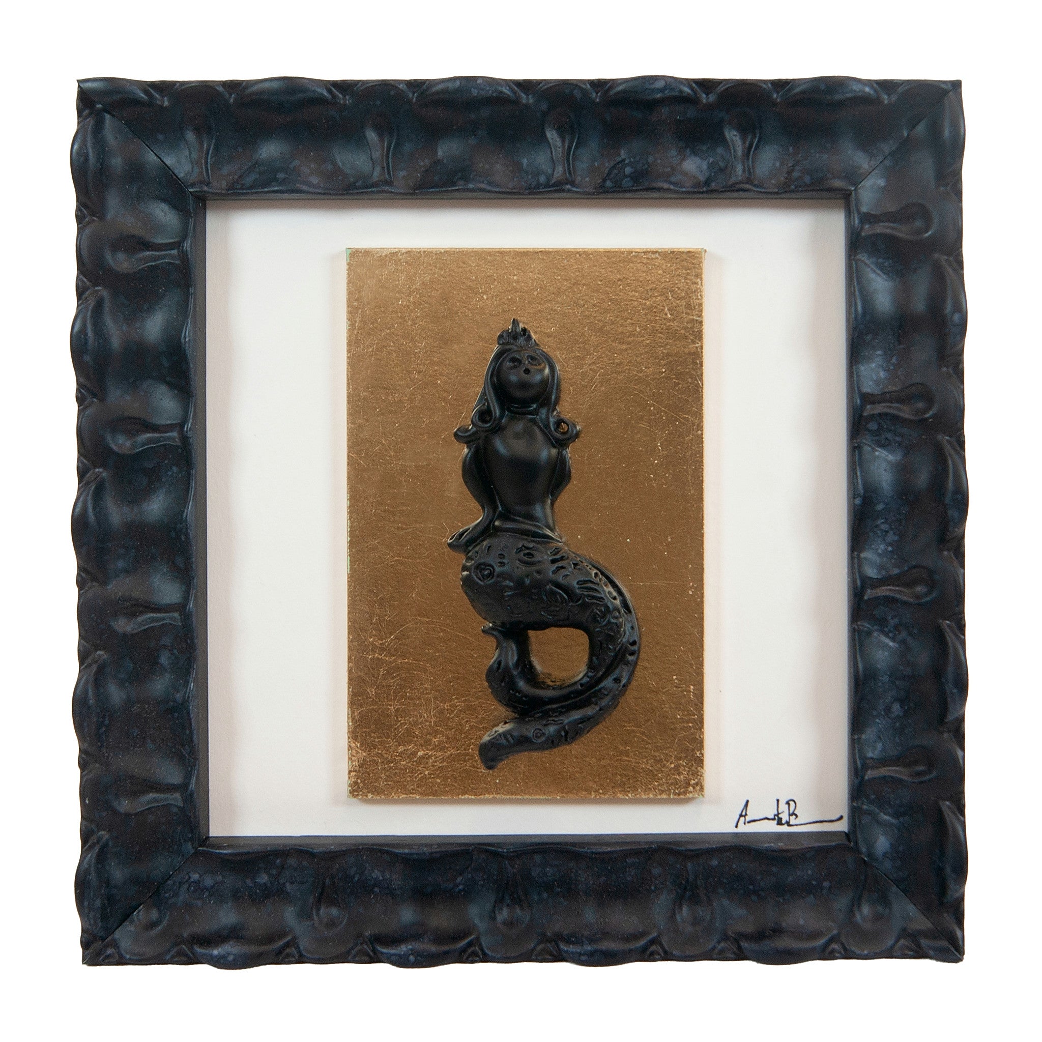 Quadro Sirena Monocrome Nero 19x19