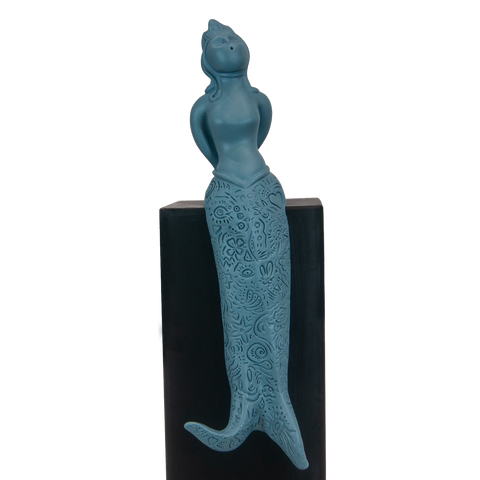 Partenope è cchiù bell' 'e Venere - sculpture in resin on the siren protector of Naples