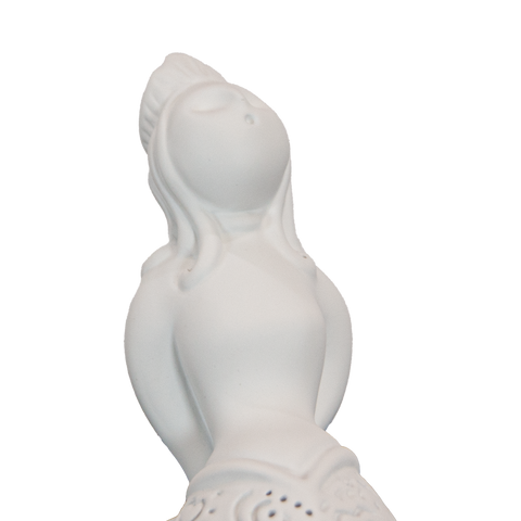Partenope è cchiù bell' 'e Venere - sculpture in resin on the siren protector of Naples