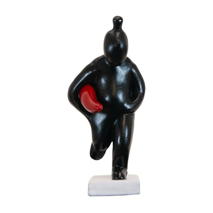 Portatore di fortuna-scultura in resina colorata lucida (vers.grande)