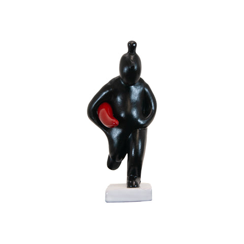 Portatore di fortuna-scultura in resina colorata lucida (vers.piccola)
