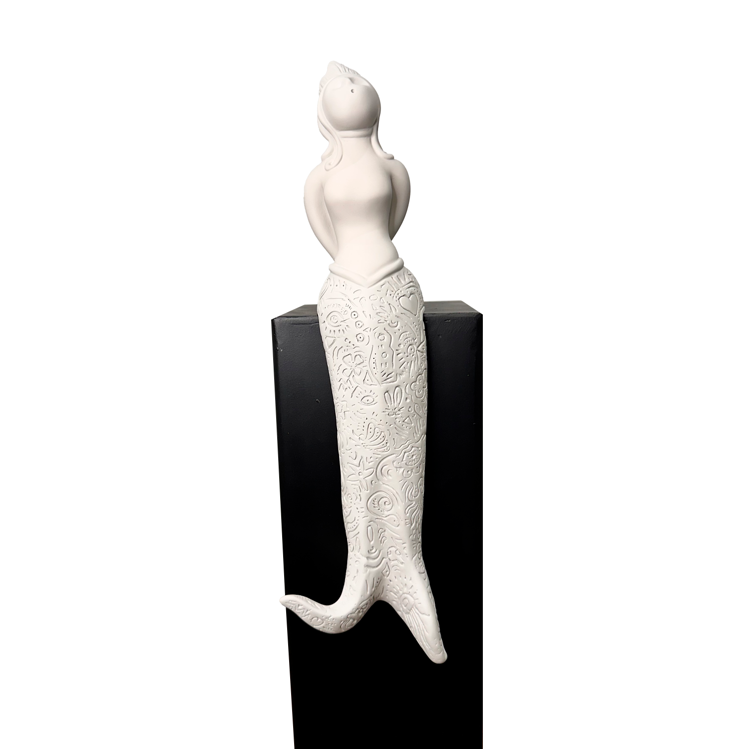 Partenope è cchiù bell' 'e Venere - sculpture in resin on the siren protector of Naples