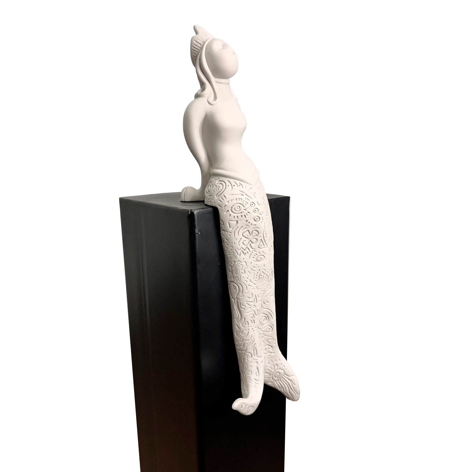 Partenope è cchiù bell' 'e Venere - sculpture in resin on the siren protector of Naples