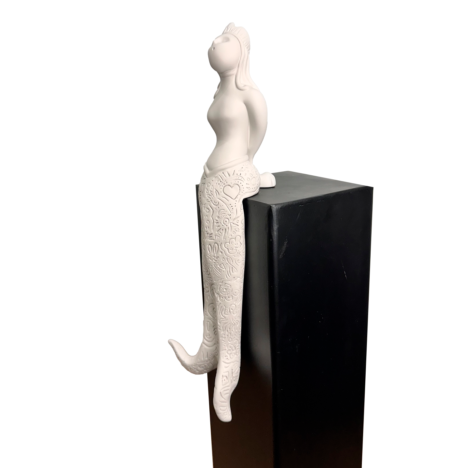 Partenope è cchiù bell' 'e Venere - sculpture in resin on the siren protector of Naples