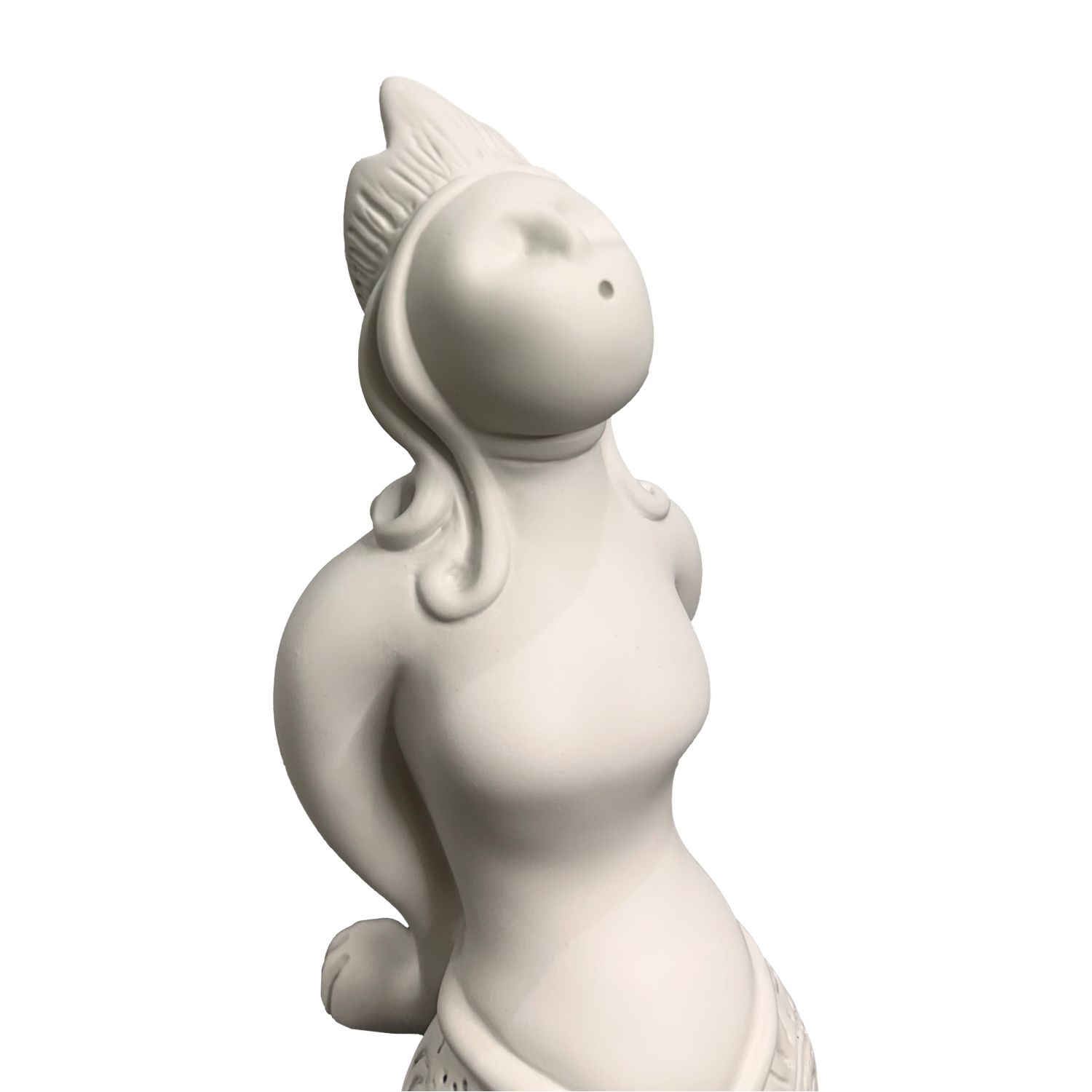 Partenope è cchiù bell' 'e Venere - sculpture in resin on the siren protector of Naples