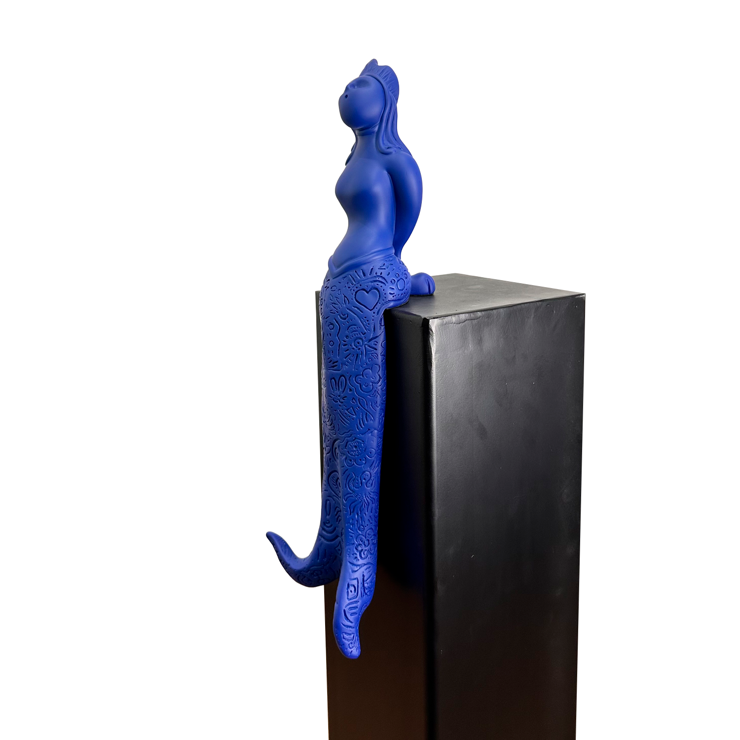 Partenope è cchiù bell' 'e Venere - sculpture in resin on the siren protector of Naples