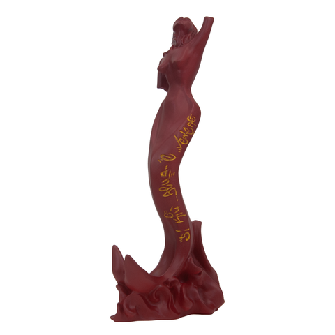 Partenope è cchiù bell' 'e Venere - sculpture in resin on the siren protector of Naples