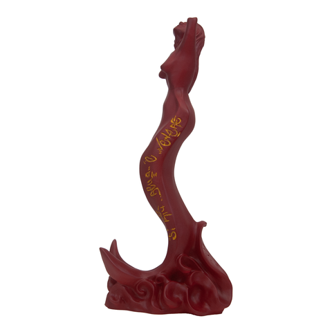 Partenope è cchiù bell' 'e Venere - sculpture in resin on the siren protector of Naples