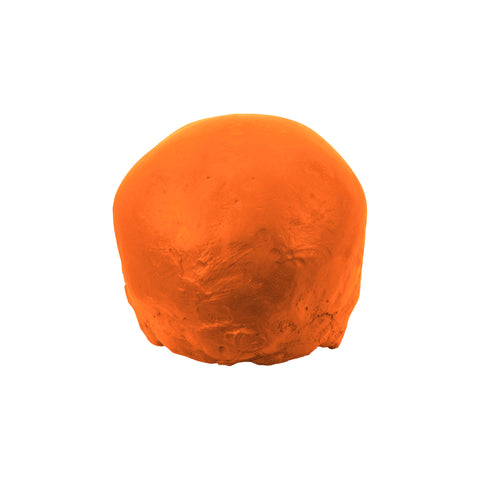 'E capuzzelle, il Culto delle Anime Pezzentelle - Teschi scultura in resina arancio opaca da 14cm