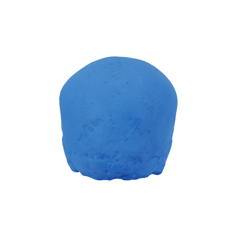 'E capuzzelle, il Culto delle Anime Pezzentelle - Teschi scultura in resina blu opaca da 14cm
