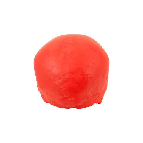 'E capuzzelle, il Culto delle Anime Pezzentelle - Teschi scultura in resina rossa fluo opaca da 14cm