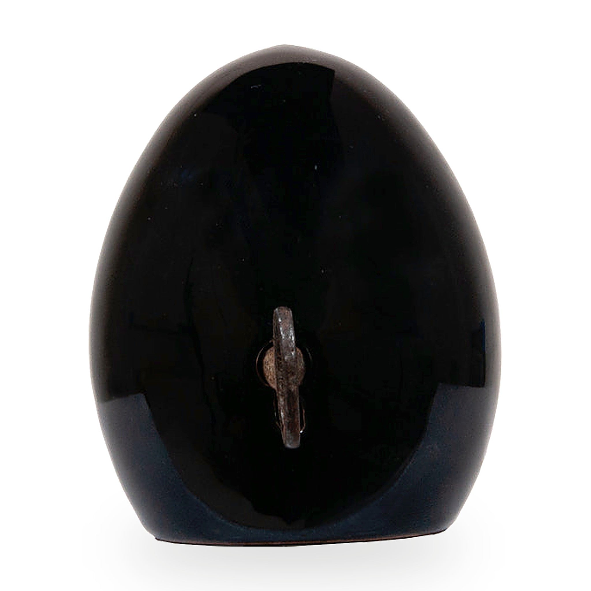 Egg of Virgil, the secrets of Naples - Sculpture in fire-glazed terracotta and iron key
