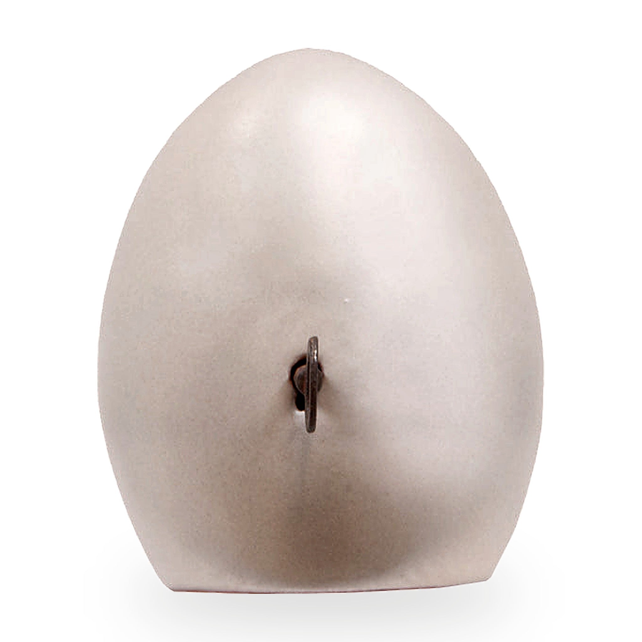 Egg of Virgil, the secrets of Naples - Sculpture in fire-glazed terracotta and iron key