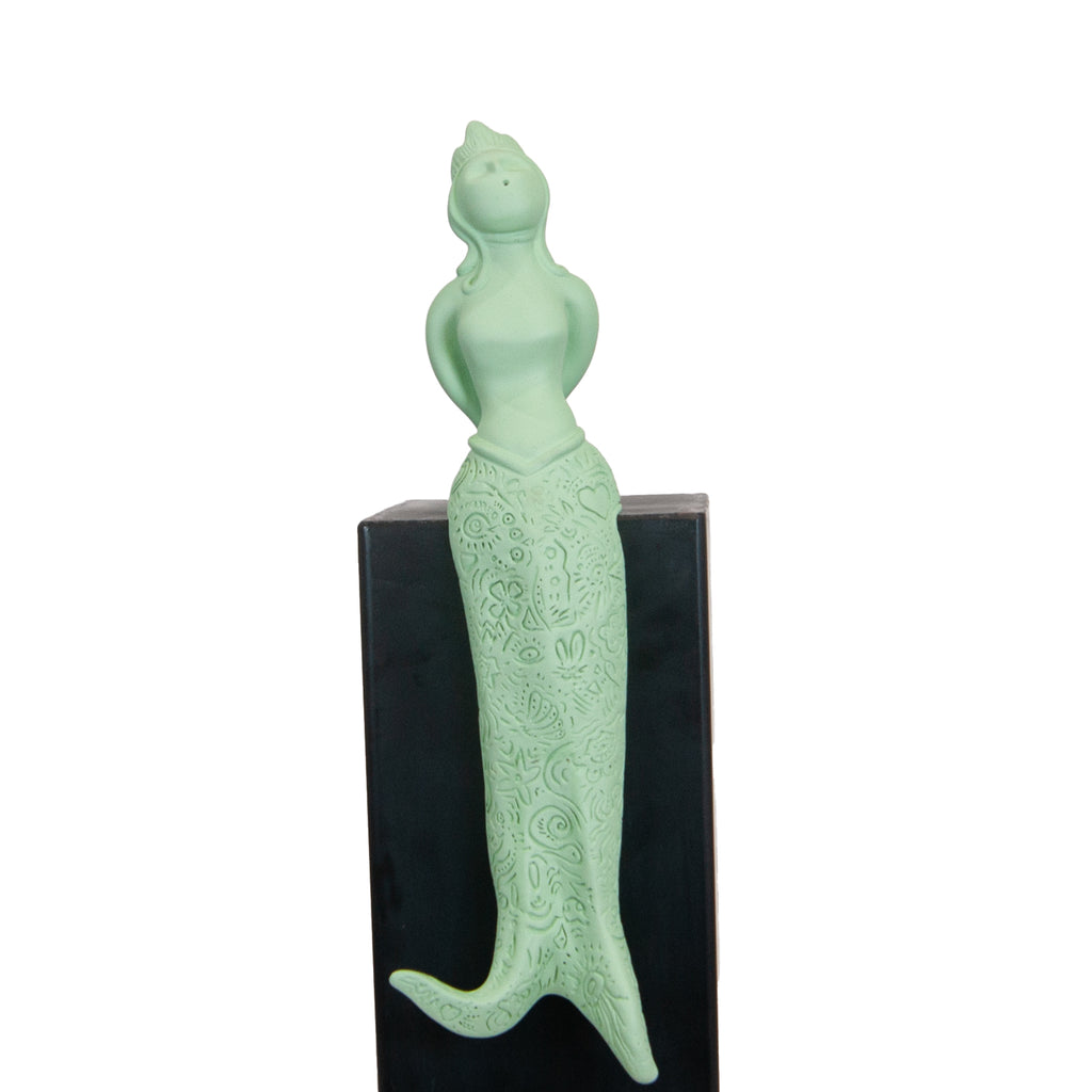 Partenope è cchiù bell' 'e Venere - sculpture in resin on the siren protector of Naples