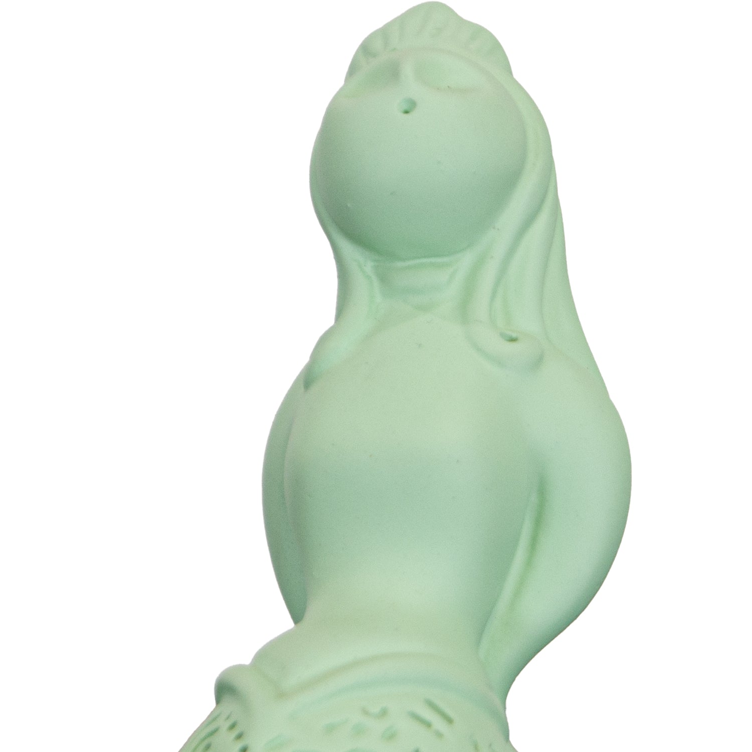 Regina Partenope - scultura in resina colorata verde sirena Regina Partenope (vers. piccola)
