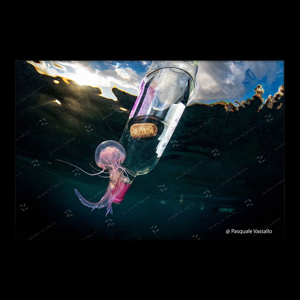 Message in a bottle - Fine Art photographic print, Bacoli, 2019