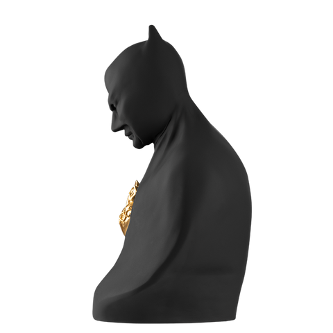 Batman - opaque resin sculpture with the sacred heart of Jesus