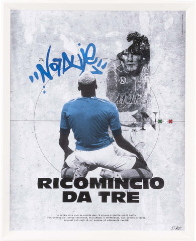 Ricomincio da Tre - Abbiamo un sogno nel cuore, grafica d'autore (vers. 40x50)