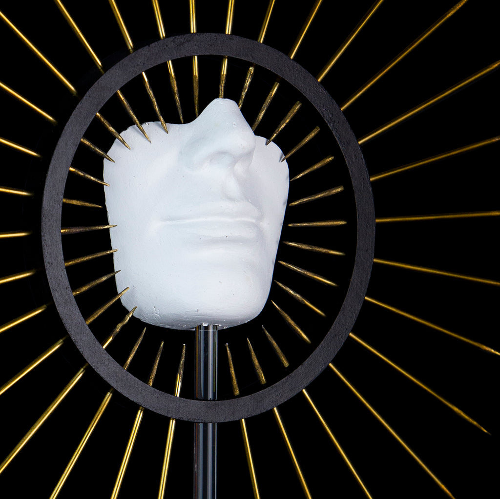 Ecce Homo - scultura del Cristo flagellato in legno, gesso e ottone