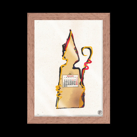 San GennaIO - Special G numbered artwork with Italian handcrafted frame