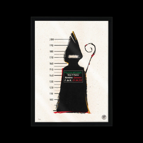 San GenNARCOS - numbered Special G artwork with Italian handcrafted frame