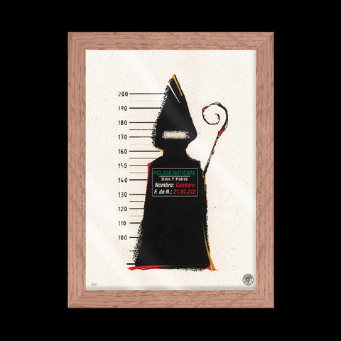 San GenNARCOS - numbered Special G artwork with Italian handcrafted frame
