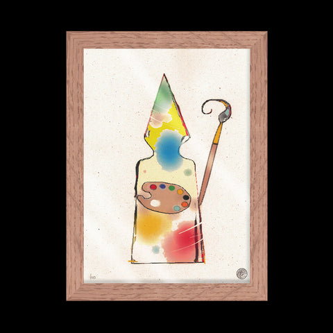 San GennART - Special G numbered artwork with Italian handcrafted frame