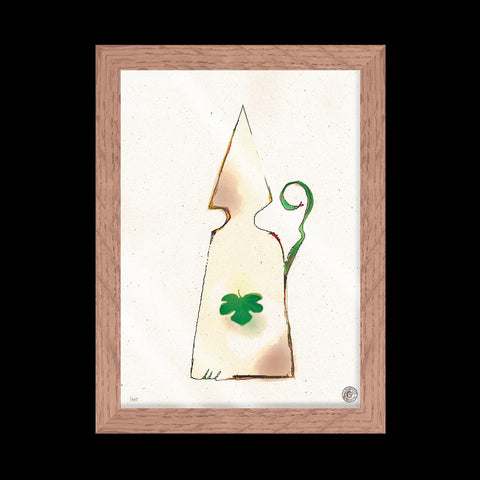 San GenNATURAL - grafica d'autore Special G numerata con cornice artigianale italiana