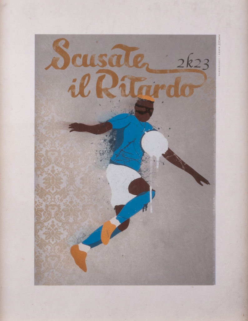 Scusate il ritardo - Abbiamo un sogno nel cuore, grafica d'autore (vers. 40x50)