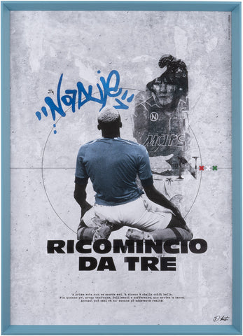 Ricomincio da Tre - Abbiamo un sogno nel cuore, grafica d'autore (vers. 50x60)