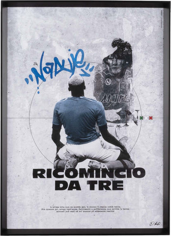 Ricomincio da Tre - Abbiamo un sogno nel cuore, grafica d'autore (vers. 50x60)