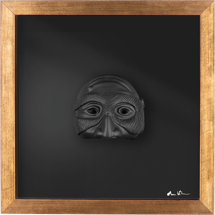 Pulcimhen - Abbiamo un sogno nel cuore, quadro con scultura in resina e cornice artigianale italiana (vers. grande)